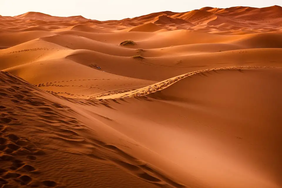 Wind and solar power - Sahara Desert