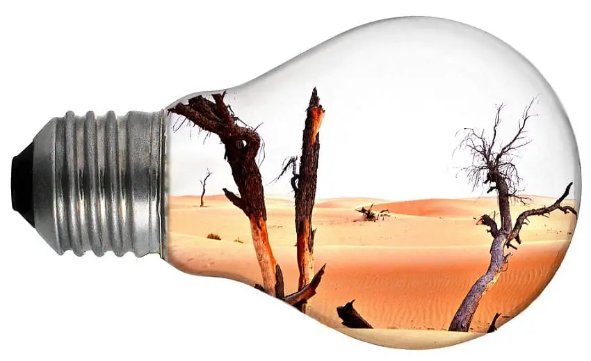 2018 Climate Change - Heat - Desert - Lightbulb