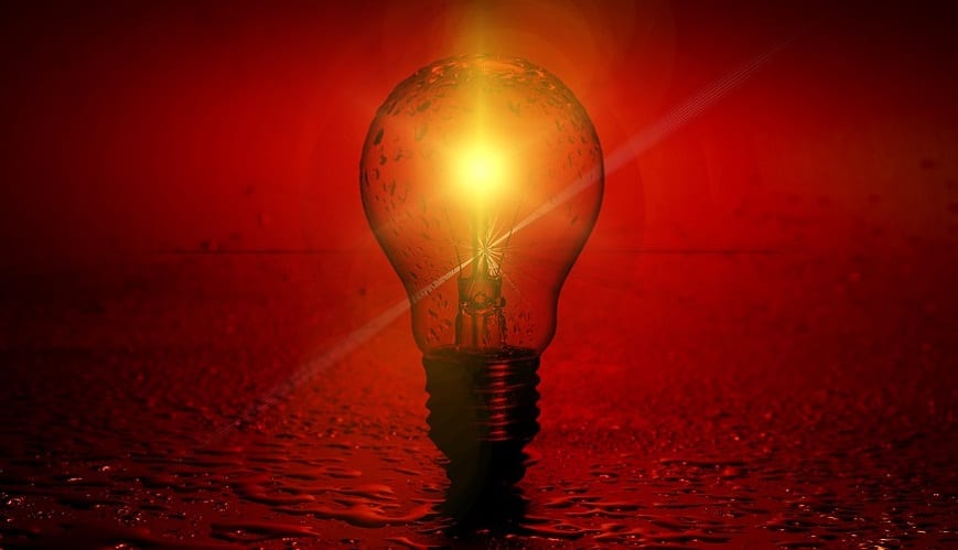 Solar thermal energy - Sun and lightbulb