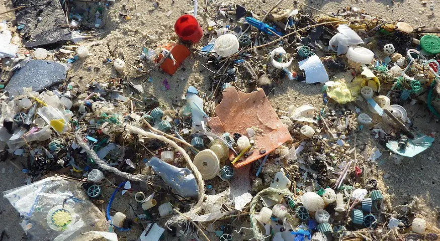 East Timor to Recycle all plastic waste - plastic trash on beach