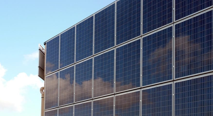 Solar-powered hydrogen production - solar photovoltaic panels