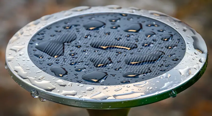 clean drinking water - wet solar panel