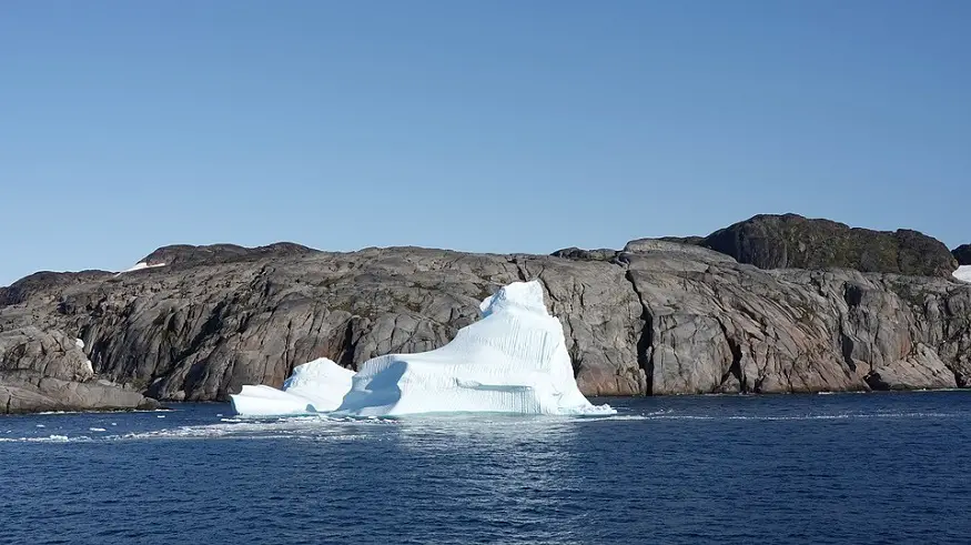 Ocean climate change report - Iceberg in ocean