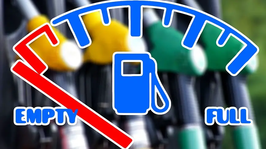 hydrogen car drivers - empty fuel pump