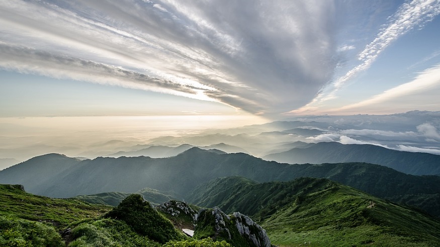 Fukushima renewable energy - mountain in Fukushima Prefecture