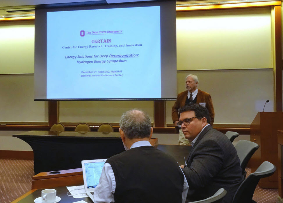 Researchers discuss natural hydrogen at deep decarbonization symposium at the Ohio State University