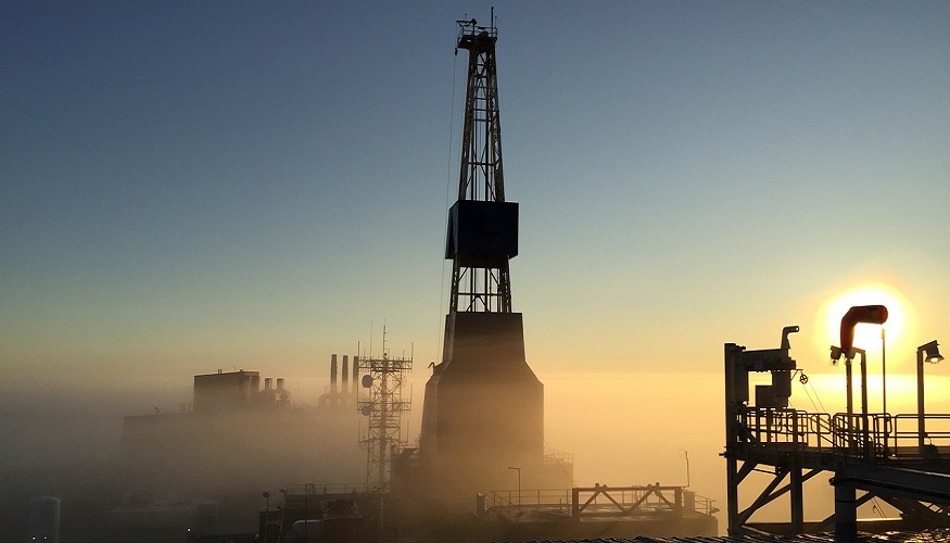 Geothermal energy exploration - drilling rig