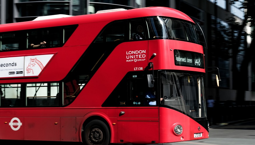 H2 double deck bus - Double decker bus in UK