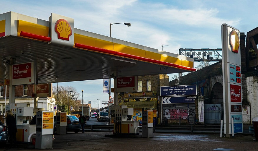 Hydrogen fuel prices - Shell Gas Station