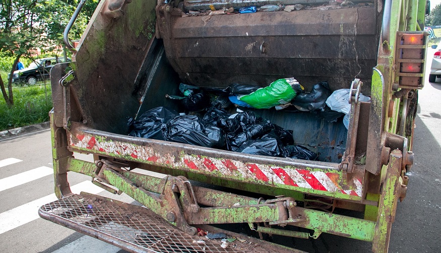 Hydrogen fuel garbage truck - garbage truck