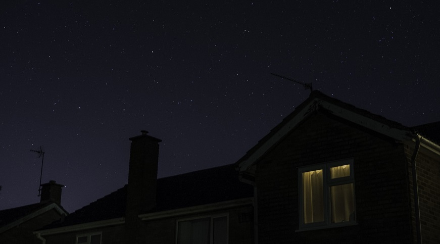 California energy - House at night