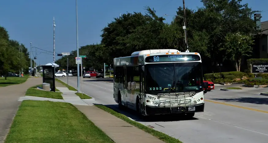 Fuel cell electric buses - metro bus on road