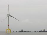 Offshore green hydrogen - wind turbine on water