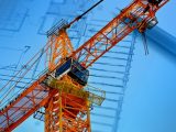 Hydrogen fuel production plant - Construction crane - building plans -