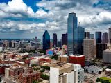 zero-emission hydrogen fuel cell - Dallas skyline