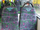 Wrightbus hydrogen buses - Image of hydrogen fuel bus seats - H2 bus interior