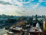 green hydrogen - skyline of Mumbai from a distance