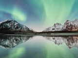 Liquid hydrogen - aurora borealis over Norway