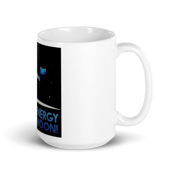 Astronaut Clean Energy White glossy mug 3