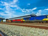 Fuel cell locomotive - train on tracks
