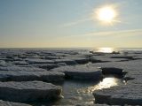 Solar hydrogen - sunset in the arctic