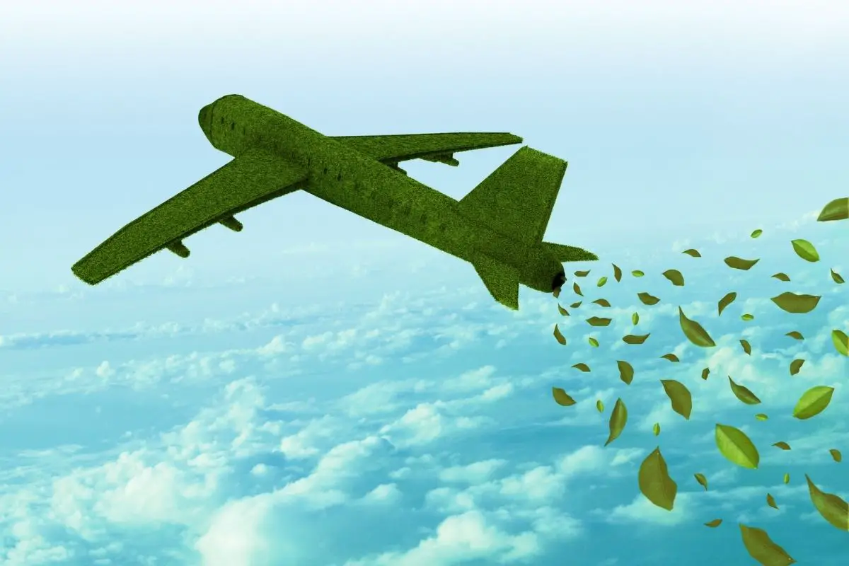 Sustainable Aviation Fuel - Green airplane