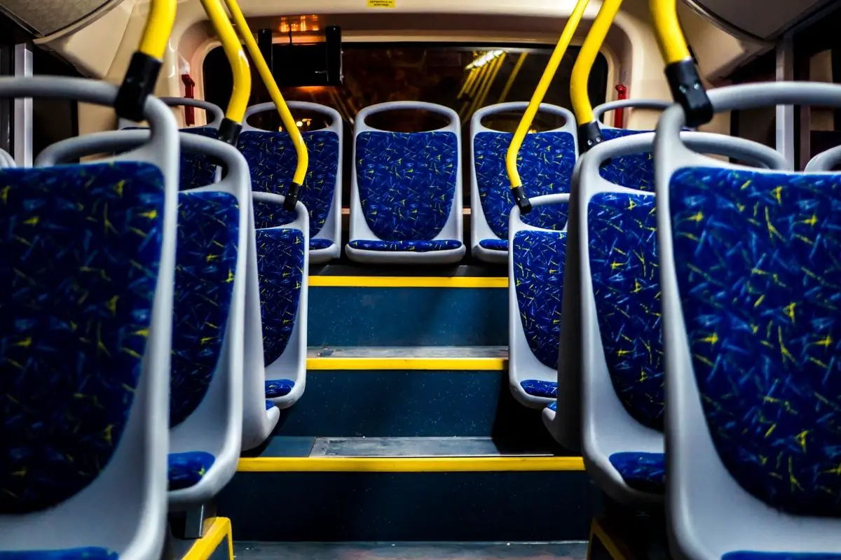 Hydrogen fuel cell buses - interior of a bus