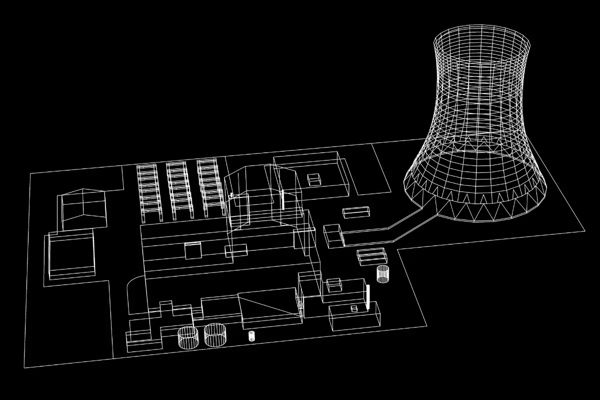 hydrogen megafactories - Nuclear power plant layout