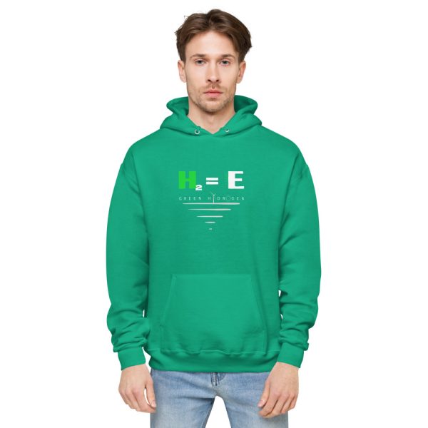 H2 = Clean Energy Green Hydrogen Unisex fleece hoodie 9