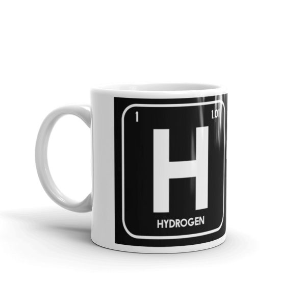 Hydrogen Everything Flows White glossy mug 2