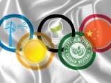 Carbon-Neutral Olympics - China - olympic rings - clean power