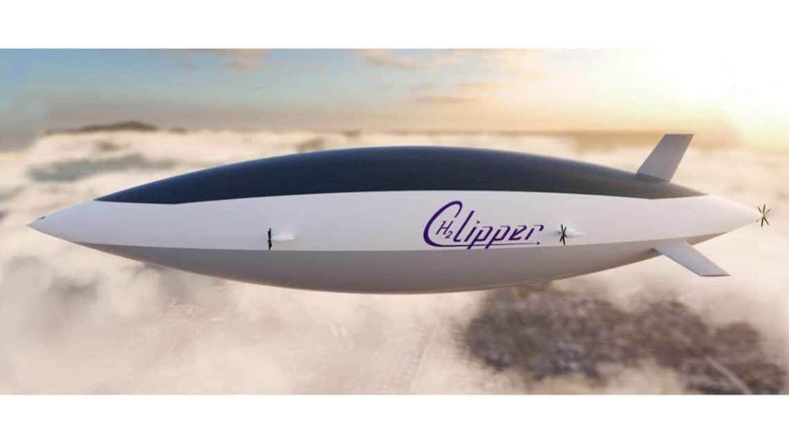Hydrogen airship vehicles may be used for green H2 transportation