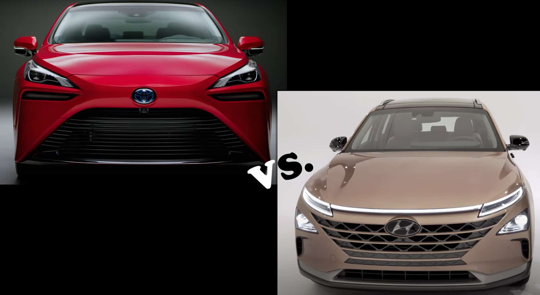 toyota mirai vs hyundai nexo hydrogen cars compared