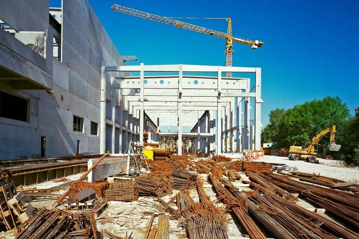 Green hydrogen production - A building being constructed