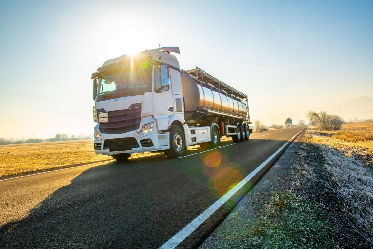 Hydrogen Fuel Cell Trucks - Image of Truck on road