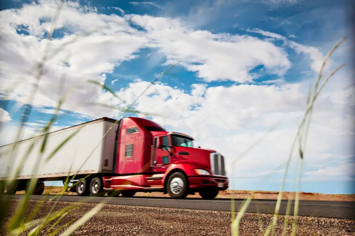 Hydrogen Trucks - Transport Truck on road