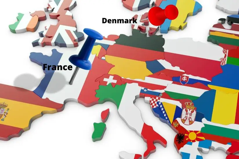 Green hydrogen - Countries in Europe - France and Denmark