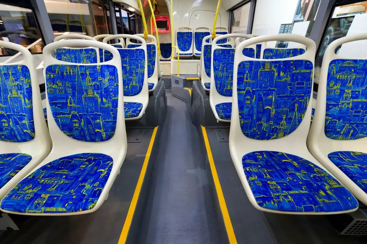 Hydrogen Buses - Interior of bus