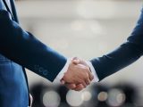 Hydrogen-fuel technology - handshake - partnership