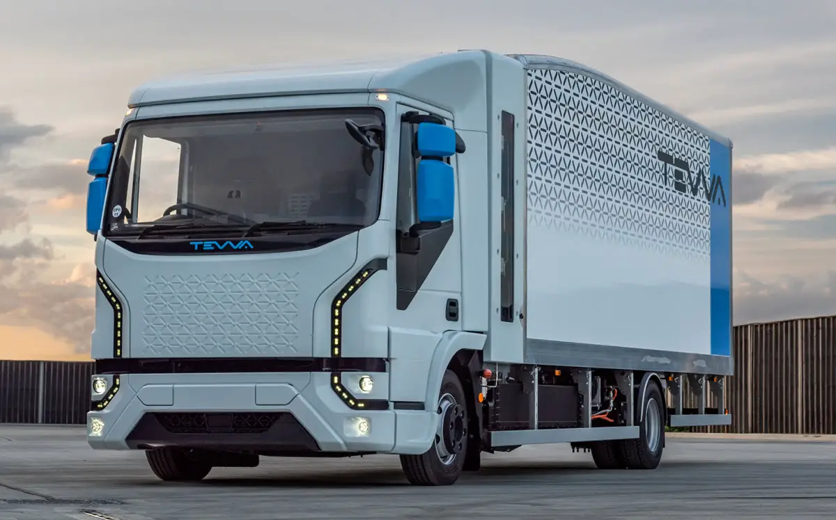 hydrogen electric truck tevva