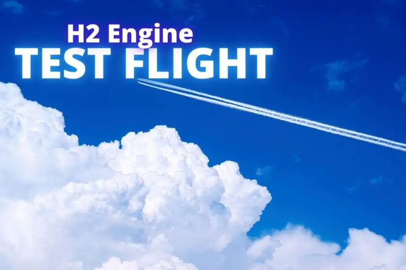 Hydrogen engine - H2 Engine Test Flight