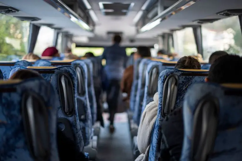 Fuel cell buses - Inside of a bus