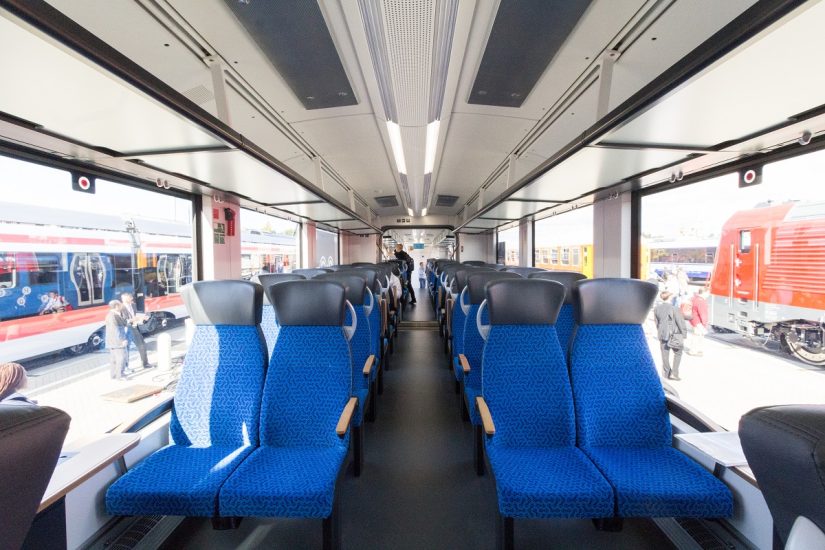 Hydrogen fuel passenger train - Alstom Coradia iLint interior