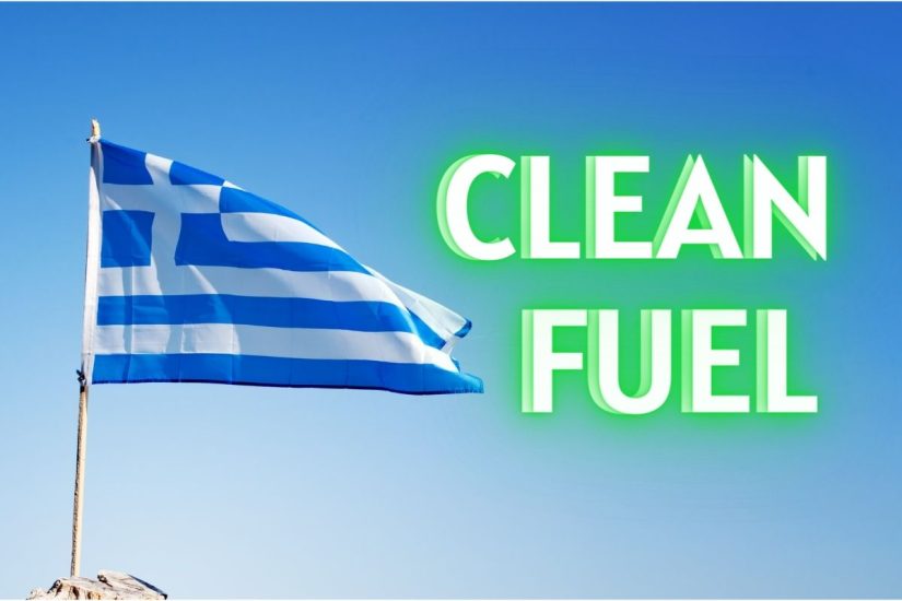 Hydrogen tech - Greece Flag - Clean Fuel