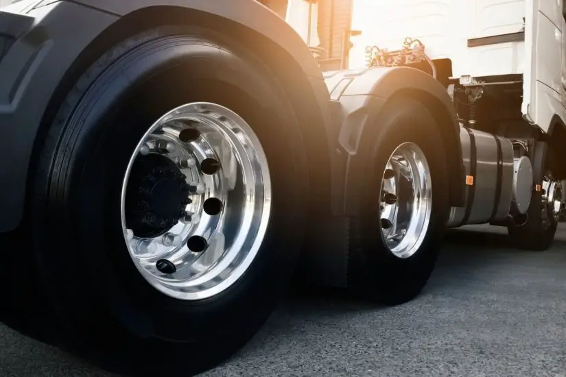 Hydrogen trucks - wheels of a truck