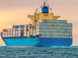 Pure hydrogen - Shipping vessel at sea