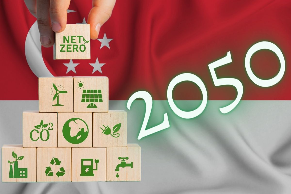 Low-Carbon Hydrogen - Net Zero - Singapore Flag - 2050