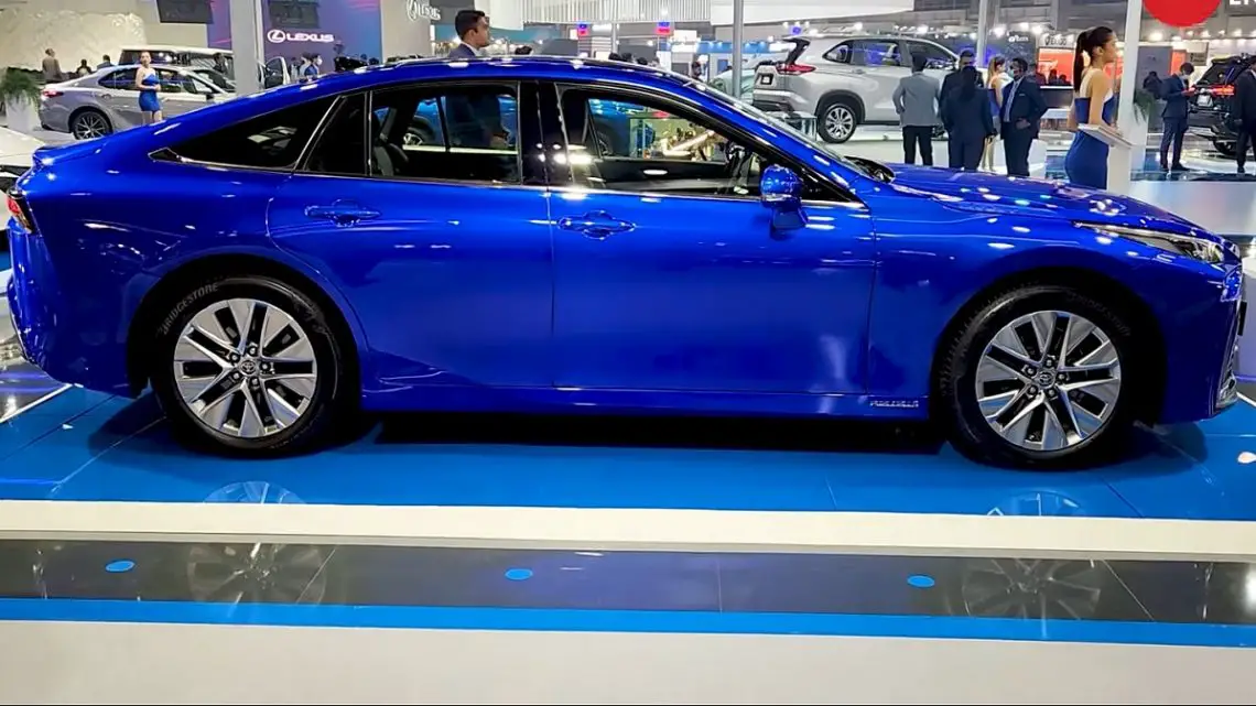 Second-gen Toyota Mirai FCEV showcased at Auto Expo in India