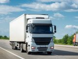 Hydrogen trucks - image of truck on road