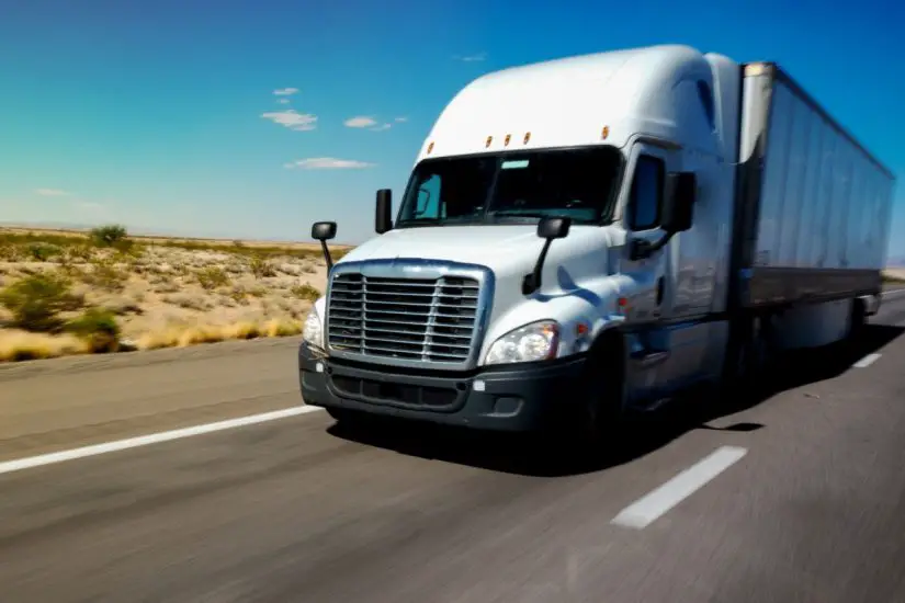 Fuel cell vehicles - Truck on road